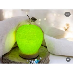 8 Adet Beyaz Elma Tuz Lambası kablolu